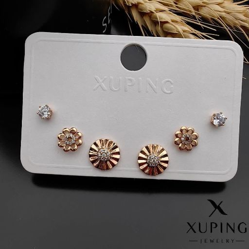 گوشواره سه جفتی ژوپینگ کد 1771 - خرید آنلاین از گالری آداس